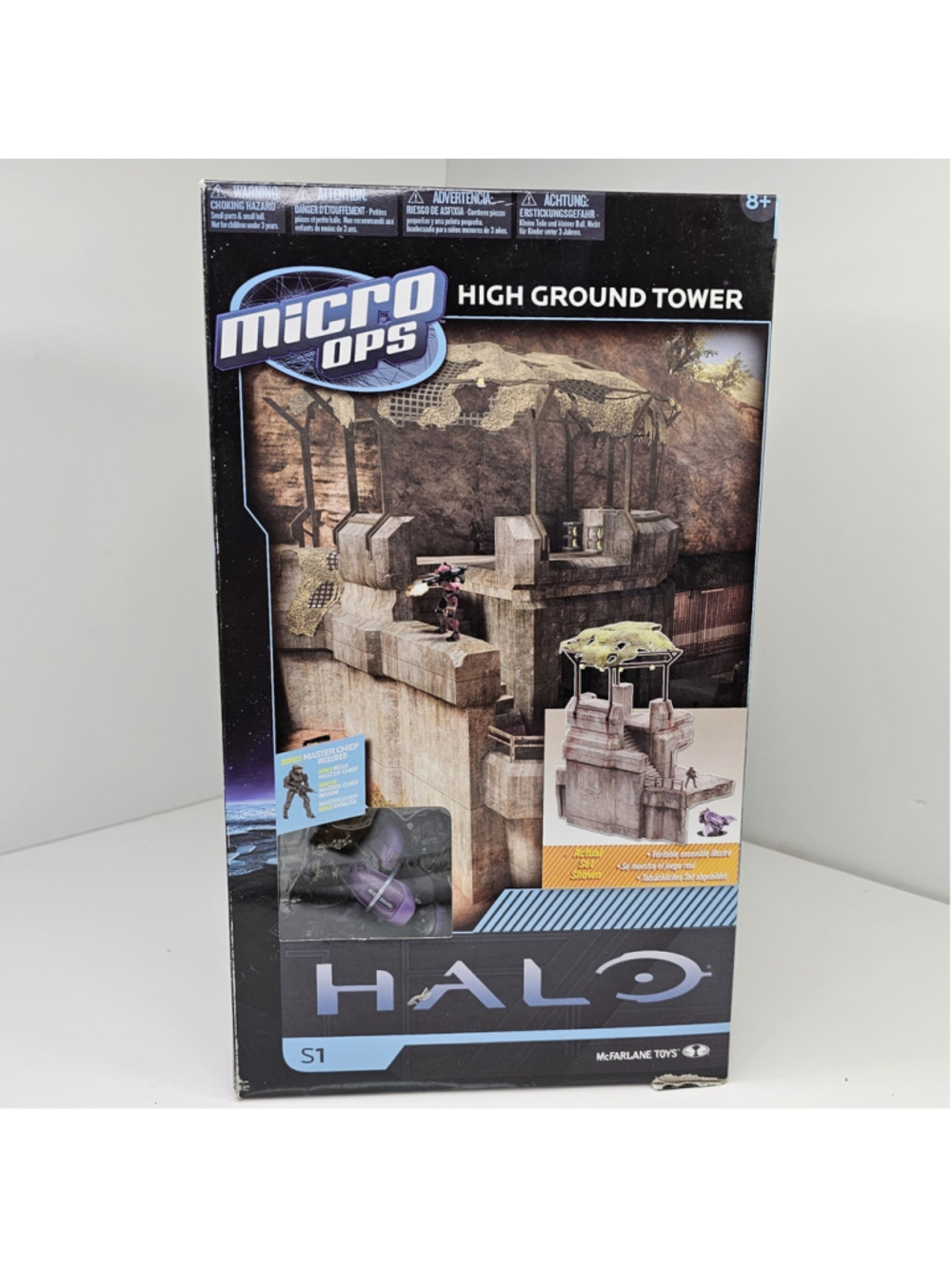SEALED Halo Micro Ops High Ground Tower S1 McFarlane Toys Xbox 360 NEW